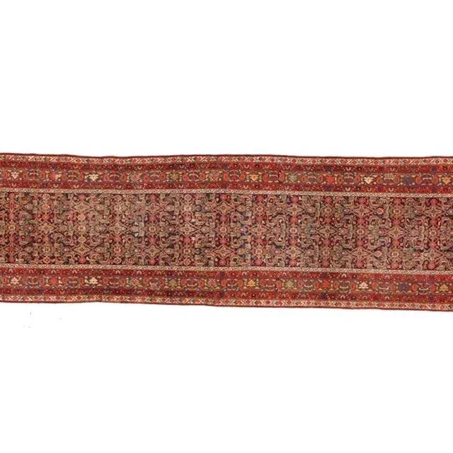 1900s Persian Ferahan Runner 3'2" X 17'2" For Sale In New York - Image 6 of 13