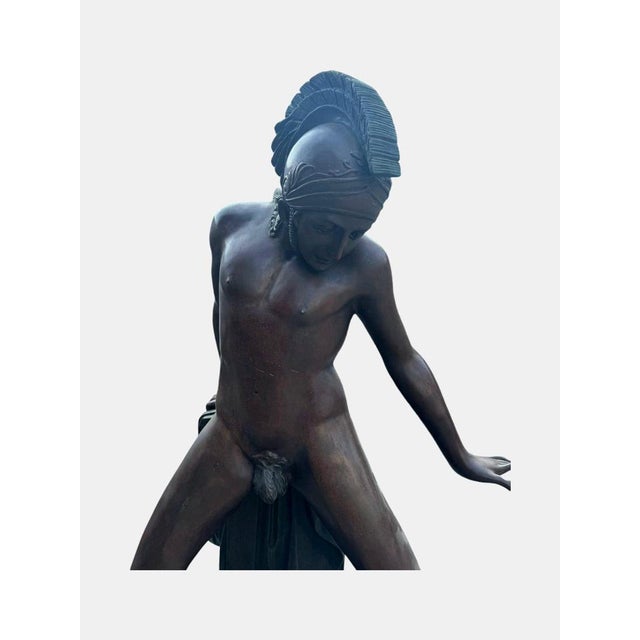 Roman Bronze Sculpture, 1950s For Sale - Image 9 of 10