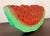 Postmodern Vintage Large Scale Folk Art Hand-Painted Wood Watermelon Slice, Circa 1980s For Sale - Image 3 of 12