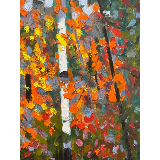 Autumn River Post Impressionist Oil Painting For Sale - Image 4 of 8