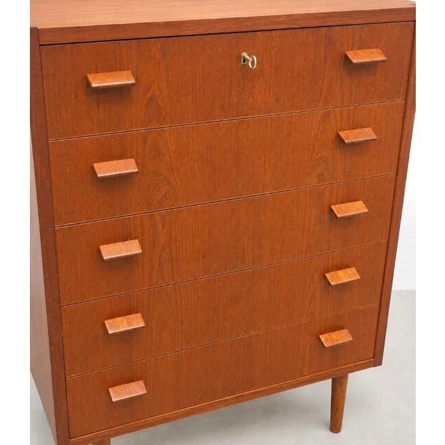 Mid Century Modern Danish Teak Highboy / Dresser by Poul Volther, C. 1960s For Sale - Image 11 of 16
