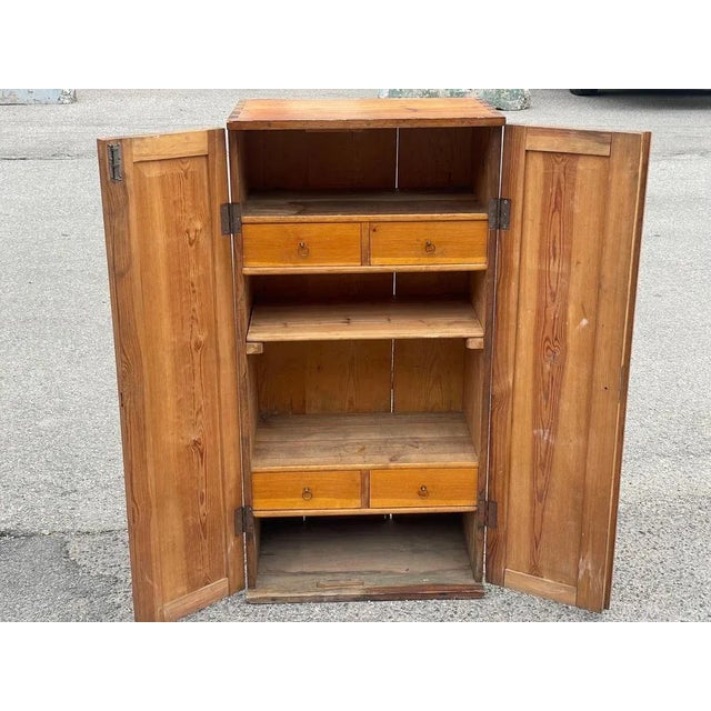 Danish Traditional Pine Cupboard, 1930s For Sale - Image 4 of 8
