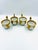 Mid 20th Century by Sadek Swan Gilded Footed Cups & Saucers - Service for 4 For Sale - Image 4 of 12