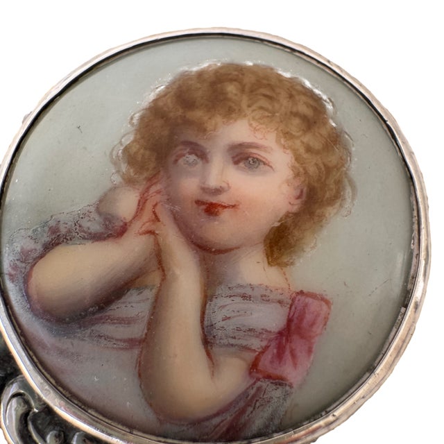 Late 19th Century Derby Silver Co. Quadruple Plate Portrait Covered Dresser Jar For Sale - Image 4 of 12