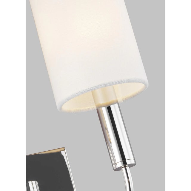 Modern Ellen DeGeneres by Visual Comfort Studio Brianna Double Sconce, Silver For Sale - Image 3 of 4