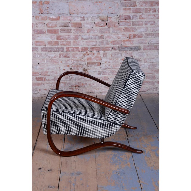 Art Deco H-269 Armchair by J. Halabala for Up Závody, Czech, 1930s For Sale - Image 4 of 12