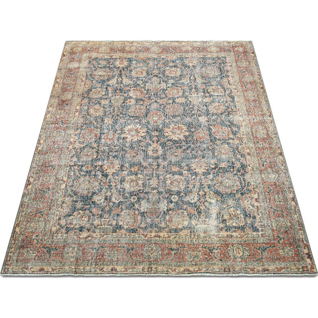 1960s Turkish Oushak Rug For Sale In Los Angeles - Image 6 of 6