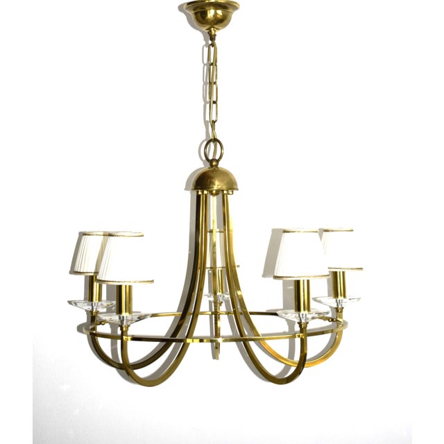 Art Nouveau Chandelier, 1970s For Sale - Image 6 of 9