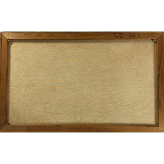 Vintage Dutch Style Chiaroscuro Still Life With Pipe and Bottle, Signed (1971, Oil on Canvas) For Sale In Philadelphia - Image 6 of 6