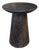 Round Side Table Crafted From Teak Wood, Espresso Finish Modern Organic For Sale