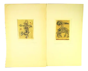 Johnny Gotthard Friedlaender Etchings --A Pair of 2