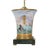 Green Vintage Hand-Painted Nautical-Themed Wooden Urn-Shaped Table Lamps - Pair For Sale - Image 8 of 12