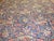 Rare oversize square Persian Mahal rug with all-over mustafi design on a navy field background, circa 1910, measures:...