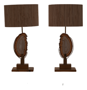 Vintage Hollywood Regency Table Lamps, 1970s, Set of 2