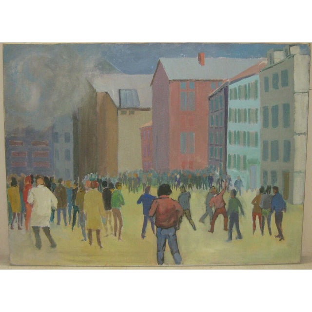 Illustration Labor Strike Painting by Volney Crosswell For Sale - Image 3 of 11