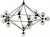 Mid-Century Modern NOIR Pluto Chandelier, Large, Black Iron For Sale - Image 3 of 5
