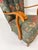 Swedish High Back Lounge Chair With Floral Upholstery, 1950's For Sale In Boston - Image 6 of 9