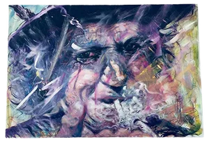 Franke Gallery, Keith Richards Rolling Stones, Art Canvas Acrylic & Painting
