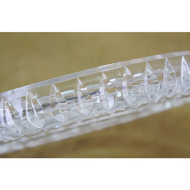 Vintage Modern Waterford Lismore Crystal Round Vanity Trinket Dish Coaster Starburst For Sale - Image 9 of 16