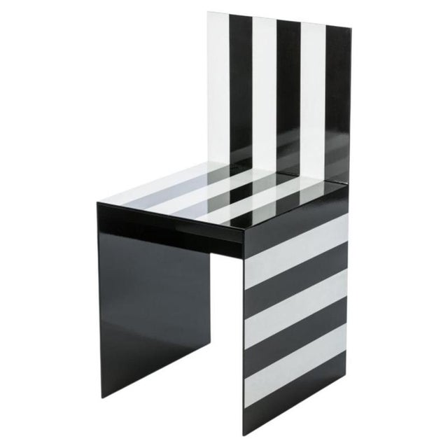 Simbolo Stripes Chair in Powder-Coated Aluminum by Altreforme For Sale - Image 14 of 14