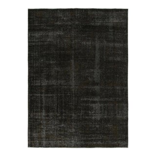 Vintage Persian Rug With Black and Brown Tones, From Rug & Kilim For Sale