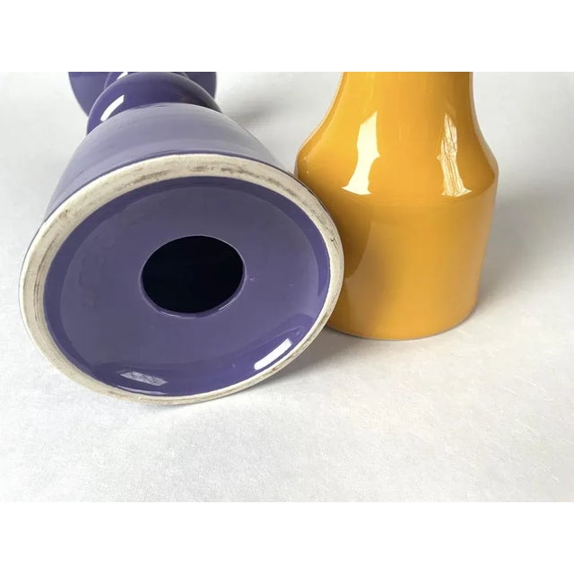 Ceramic Candleholders, 1980s, Set of 2 For Sale - Image 6 of 8
