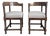 Pair of Antique Edwardian Bobbin Corner Chairs, English 1900 For Sale