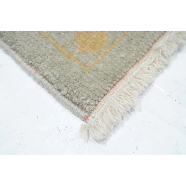 Traditional Oushak Rug 4'1'' X 6'1'' For Sale - Image 3 of 9