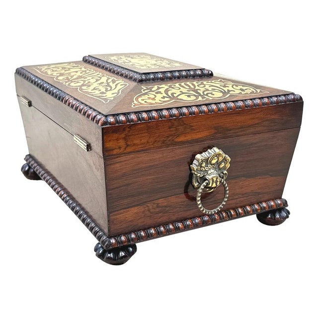 Regency Jewellery Box in Rosewood, 1830 For Sale - Image 6 of 18