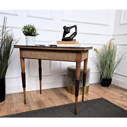 1960s Mid-Century Modern Italian Desk in Walnut, 1960s For Sale - Image 5 of 10