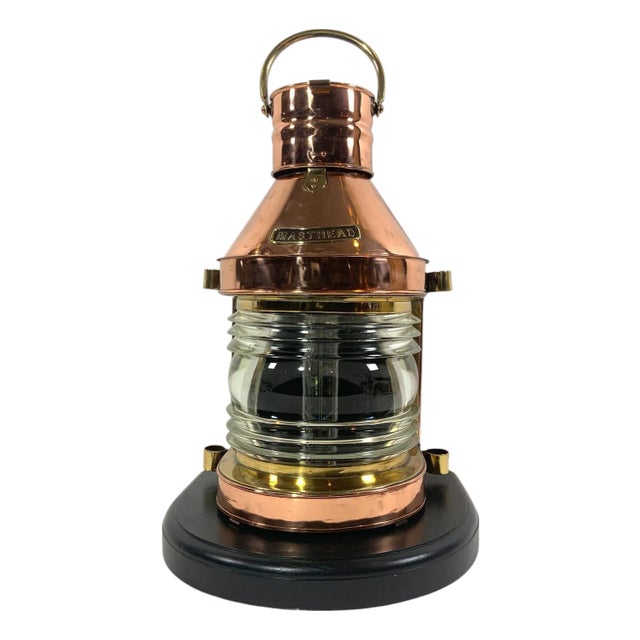 English Polished Ships Masthead Lantern For Sale