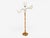 Mid-Century Modern 1950s Swedish Modern, Floor Lamp, Stained Wood, Fabric, Sweden For Sale - Image 3 of 13