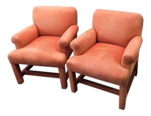 Vintage A. Rudin Designs for Hughes Design Assoc. Chairs - a Pair
