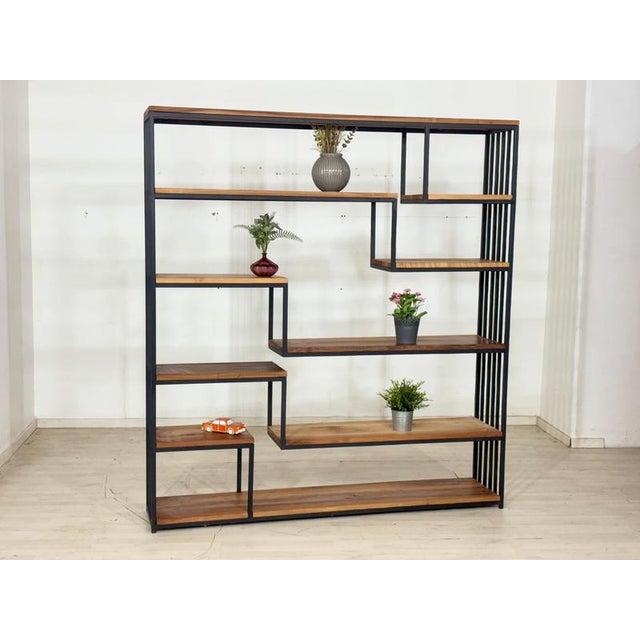 Wooden Bookcase or Room Divider For Sale - Image 10 of 10