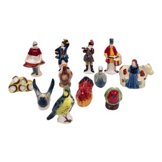 2012 Williams Sonoma 12 Days of Christmas Marc Lacaze Ceramic Place Card Holders - Set of 12 For Sale