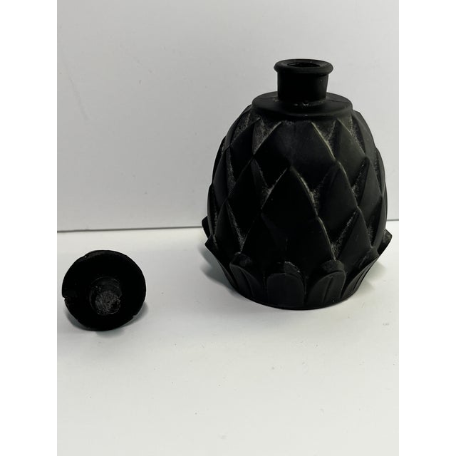 Glass Vintage French Artichoke Perfume Bottle For Sale - Image 7 of 7
