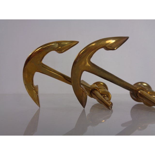 Maritime Anchor Candlesticks in Brass, Germany, 1960s, Set of 2 For Sale - Image 17 of 18