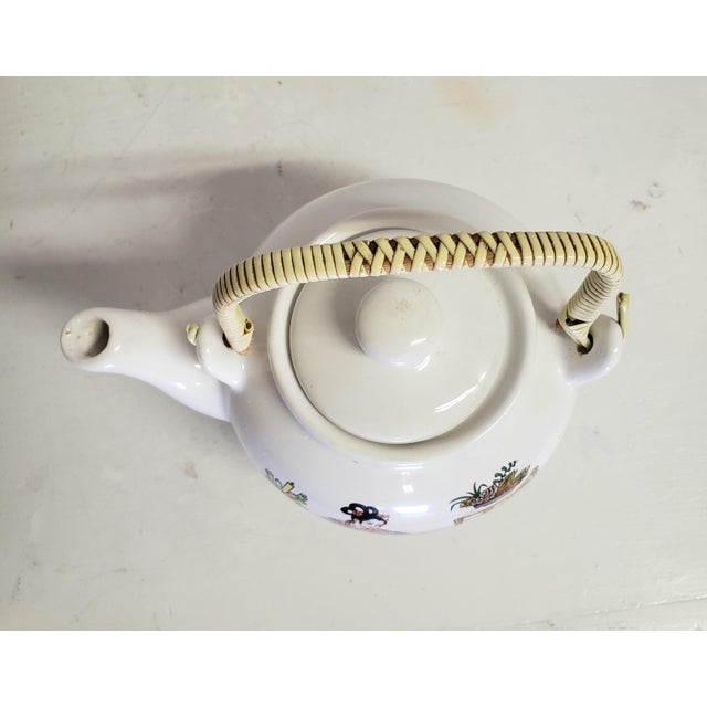 Mid 20th Century Vintage Japanese Porcelain Geisha Teapot For Sale - Image 5 of 5