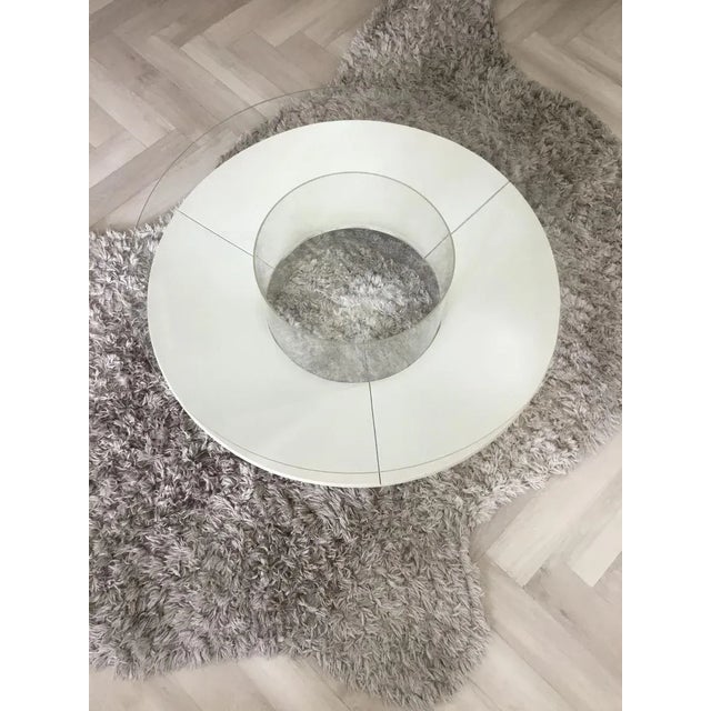 Coffee Table with Floating Newspaper Rack, 1970s For Sale - Image 4 of 6