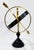 Traditional Large Vintage Brass and Black Metal Armillary For Sale - Image 3 of 8