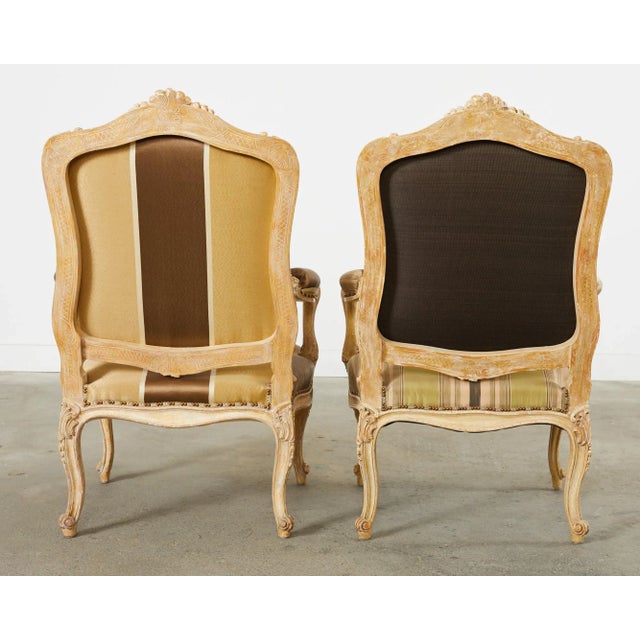 Pair of Hendrix Allardyce French Baroque Style Fauteuil Armchairs For Sale - Image 12 of 12