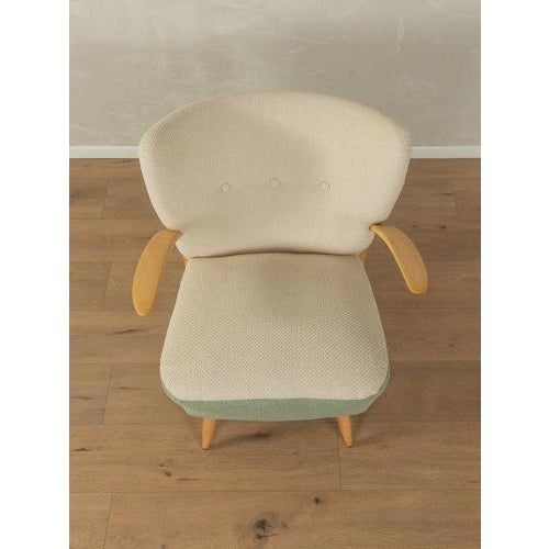 Mid-Century Two Tone Beech Armchair For Sale - Image 5 of 9