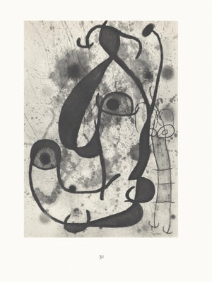 1967 Joan Miró Lithograph 31, "Homme Et Femme" (Man and Woman)