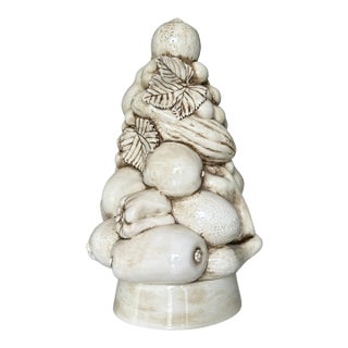 1960s Italian Hollywood Regency Blanc De Chine Trompe L’Oeil Fruit Topiary For Sale