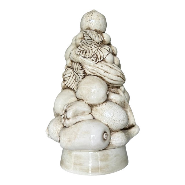 1960s Italian Hollywood Regency Blanc De Chine Trompe L’Oeil Fruit Topiary For Sale