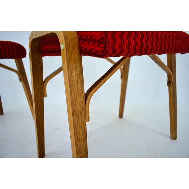 Set of Beech Stools by Ludvik Volak attributed to Drevopodnik Holesov, Czechoslovakia, 1960s For Sale - Image 4 of 16