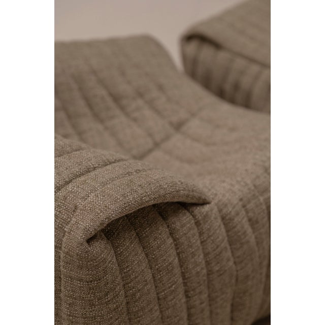 1970s Vintage French Sandra Lounge Chairs by Annie Hieronimus for Cinna, France, 1970s, Set of 2 For Sale - Image 5 of 15