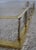 Vintage French Style Wreath & Lyre Brass Fireplace Fender For Sale In Philadelphia - Image 6 of 9