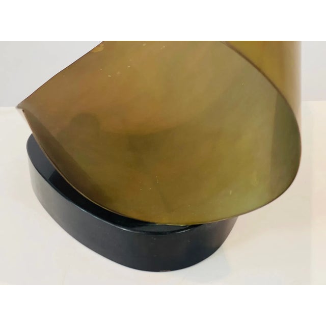 1970s Joseph McDonnell (American) Abstract Flowing Curves Metal Sculpture For Sale - Image 10 of 12