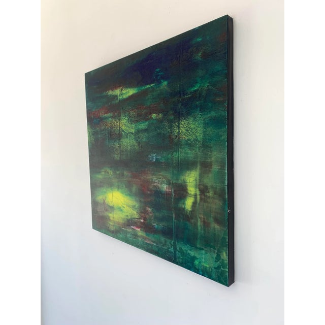 Abstract "Other Realms" Contemporary Original Abstract Painting by Nina Weintraub For Sale - Image 3 of 9